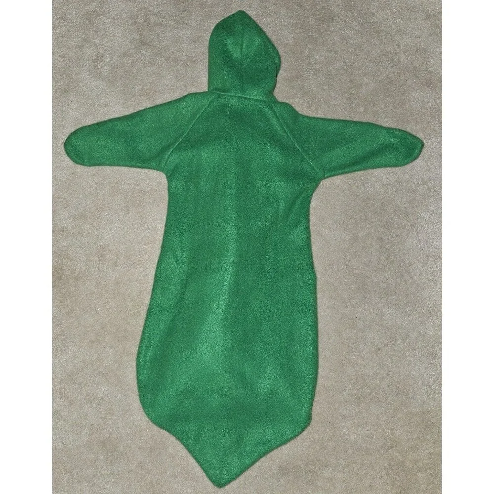 Green Pea Peapod Bunting Halloween Costume Baby Approx 0-6 Months Aquaiguana